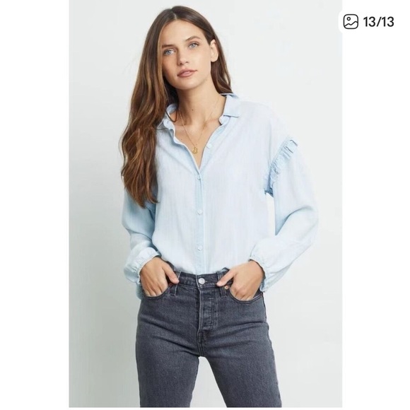 Rails Tops - Rails Willow chambray shirt in a light vintage wash Size M